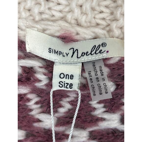 Simply Noelle Women’s One Size Cream Rose Knit 3/4 Sleeve Cardigan Sweater NWT - Picture 5 of 8
